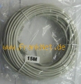 Produktinformation:

- 15 m Netzwerkkabel 1:1 (Patch)
- Vergossene Stecker daurch besser gesch�tzt.
- Ideal als hochwertige IDSN Kabel verwendbar.
- NEUWARE