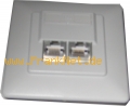 RJ-45 Doppel Cat 5 Netzwerkdose Unterpuz
2 x RJ45