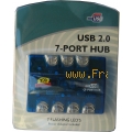 - Externer USB Hub mit 7 Stdeckpl�tzen - Mit Netzteil damit die USB Ger�te nicht vom PC - versorgt werden m�ssen. - In vielen F�llen reicht die Stromversorgung des PCs - nicht aus alle Ger�te ohne Stromversorgung zu betreiben.