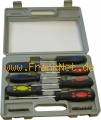 21-teiliger Werkzeugkoffer Chrom-Vanadium Schraubendreher gummiarmierten Griffen Schlitzschraubendreher Kreuzschlitzschraubendreher Magnet-Bitholder Torx Imbus-Bits  Koffers

