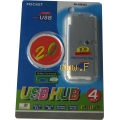 Externer USB Hub mit 4 Stdeckpl�tzen. 
Ideal f�r Notebooks da sehr klein 
Er ist aber f�r jeden PC geeignet 


Kaskadirbar
Plug & Play f�hig