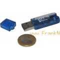 Bluetooth USB Adapter V 2.0
Supper kleines Bluetooth Dongle f�r USB 2.0 
Ideal um Daten von Handy auf den Rechner zu �bertragen. 
Das Dongle ersetzt das herk�mliche Datenkabel.

