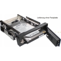 Festplatten Wechseltahmen f�r SATA Festplatten
zum direkten einschieben der Platte.
!!! Mit Schwingungsd�mpfer u. mech. Auswurf !!!   