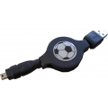 USB-Verbindungsk.A-St./4-Pol Mitsumi St. mit Aufroller 1,20m