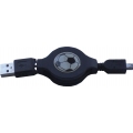 USB-Verbindungskabel A-Stecker/4-Pol.Hirose-Stecker mit Aufroller, L�nge 1,20m.