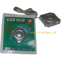 4 Port USB 2.0 HUB ohne Netzteil in Sternform