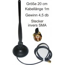 Wlan Rundstahl Antenne 4,5db mit SMA invers Stecker