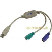 2 x  PS2 auf USB Adapter