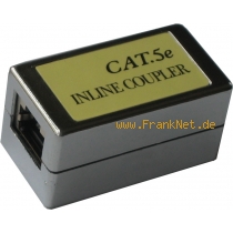 Cat. 5e Patchkabelkupplung 2x RJ45 Bu geschirmt zum Verbinden von 2 Kabel