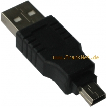 USB 2.0 Adapter A auf Mini Stecker 5 Pol