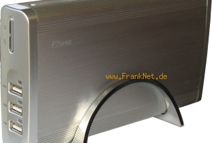 500 GB SATA USB Festplatte mit USB HUB und Backup Taste 