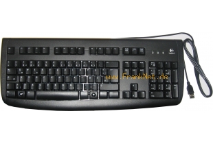 Logitech USB Tastatur Black Delux 250 KBD USB