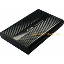 SATA 2,5 er USB Festplatten Geh�use schwarzes Design mit Tasche