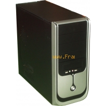 Midi Tower ATX 420W Netzteil schwarz/silber leise 120mm L�fter