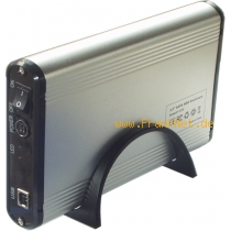 750 GB USB SATA2 ALU Festplatte ALU/Schwarz