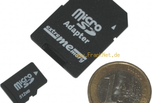 2GB Micro SD Karte  mit SD Adapter f�r Handys usw