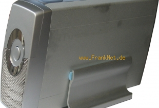 Designer Geh�use mit schneller 1000 GB SATA Festplatte USB und externem SATA 