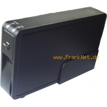 Tr�gerloser Hotswap Wechselrahmen mit USB u. ESATA Anschluss und 750GB Festplatte
