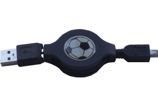 USB-Verbindungskabel A-Stecker/4-Pol.Hirose-Stecker mit Aufroller, L�nge 1,20m.