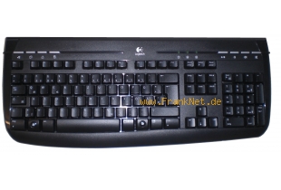 Logitech USB Internet Tastatur schwarz 350