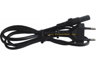 Euro Stromkabel mit Doppelnutenstecker